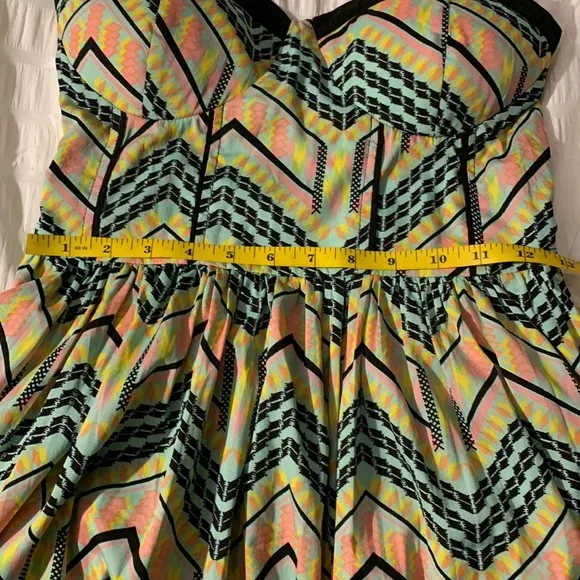 American Rag dress in mint/ black, thin straps - Picture 12 of 16